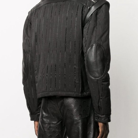 Marine Serre Convertible Moire-effect Biker Jacket - Picture 4 of 8